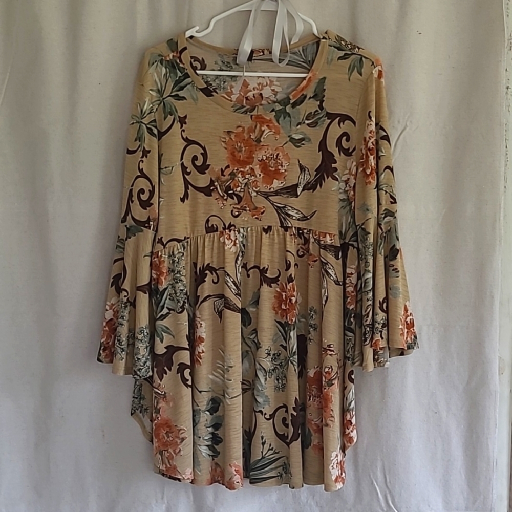 Glitzy baby doll top XL